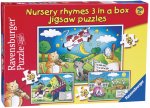 Nursery Rhymes 3 in a Box Progressive Puzzles